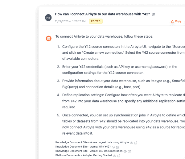 Intent-driven qualification — accurate answers, not keyword matching